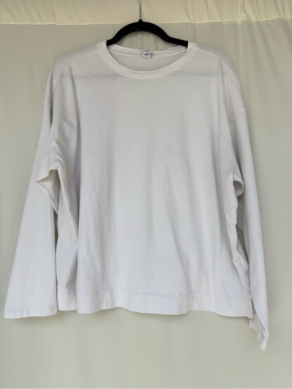 Old Navy Vintage Tee White Long Sleeve Oversized T-Shirt XL